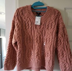 Adorable pink Chunky Sweater